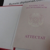 Аттестат за 11 класс с отличием (красный) крупным планом - Казахстан